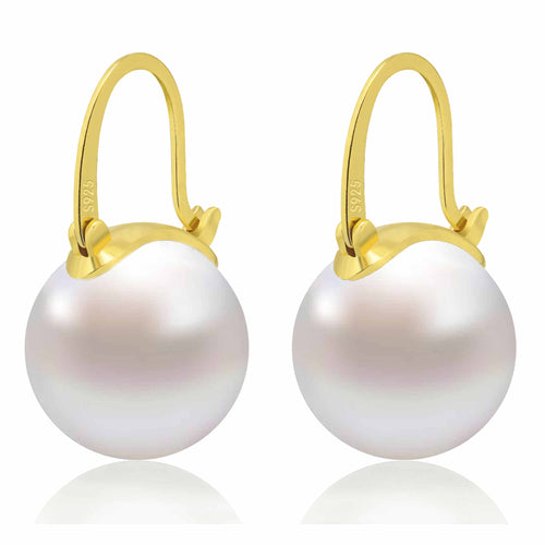 Elegant Pearl Earrings | Available in White, Champagne, Grey, Gold and Black | Pearl Drop Earrings