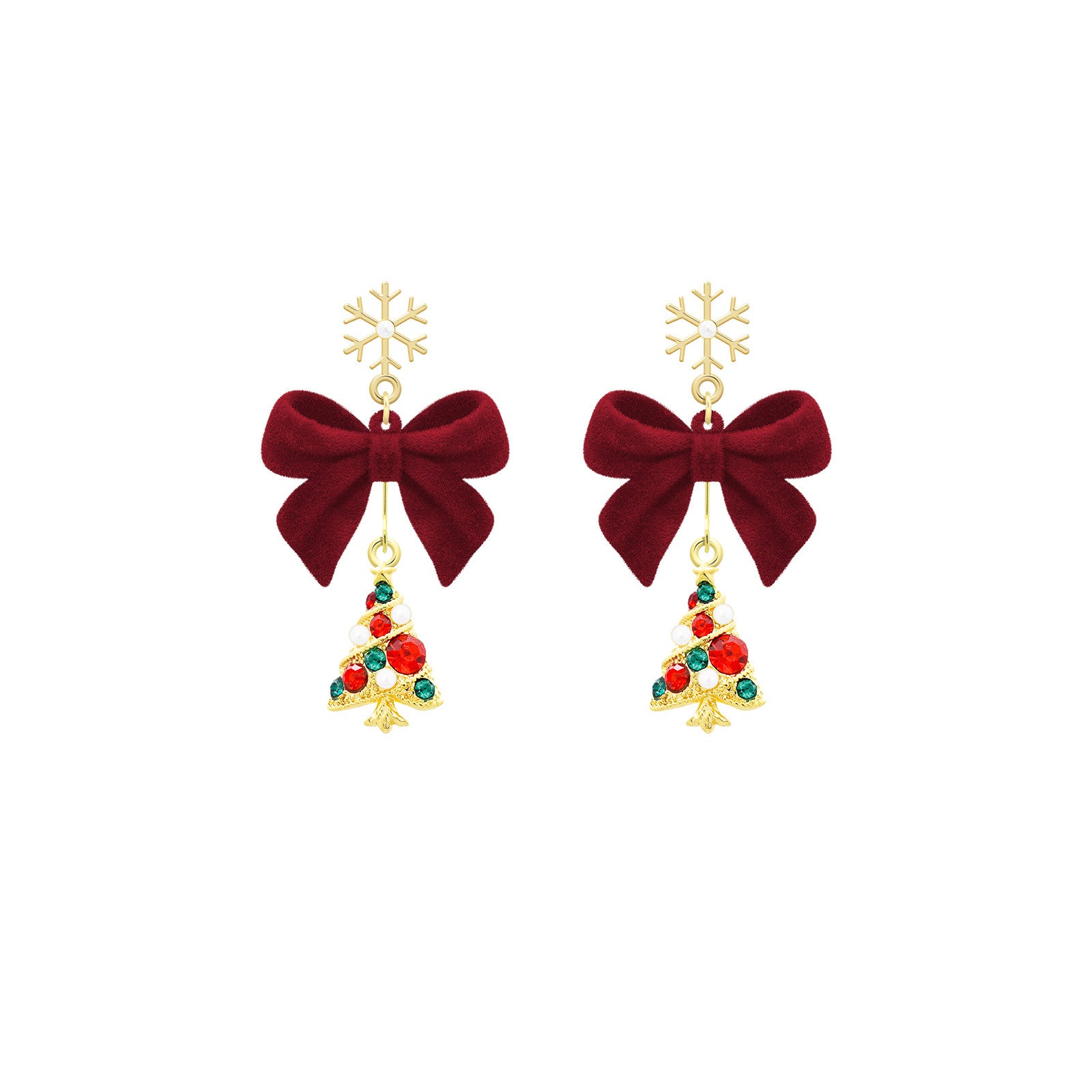 Christmas Earrings Handmade Christmas Costume Jewelry Gift – Huge