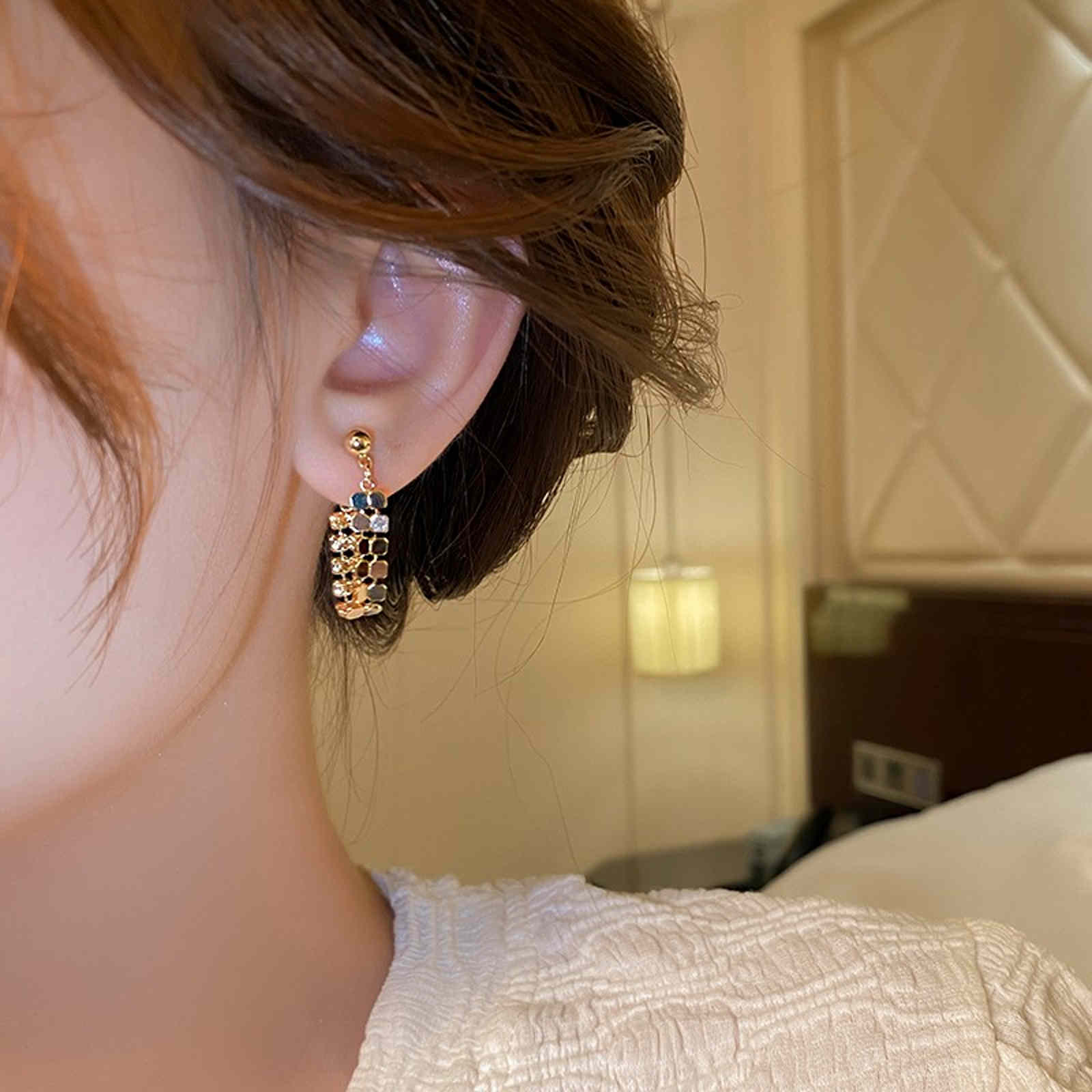 Rose Gold Tassel Fringe Earrings - Etsy | Fringe earrings, Long gold  earrings, Etsy earrings