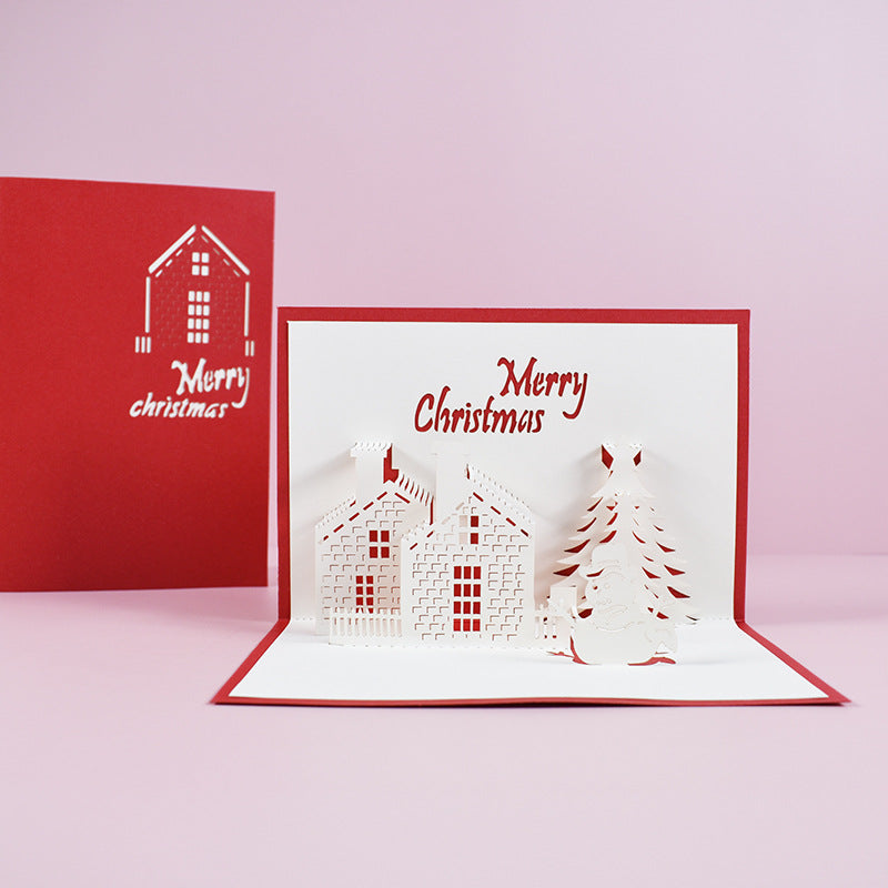 Christmas Castle 3D Christmas Cards Pop Up Greeting Cards, Funny