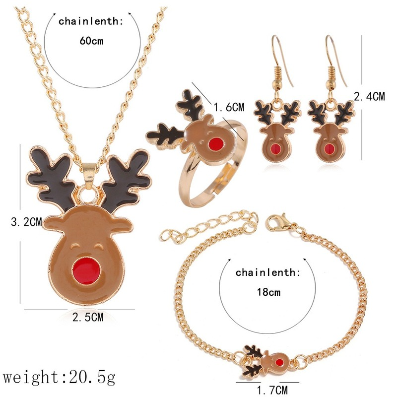 14k Gold Plated Necklace Bracelet Earring Ring Set CZ – Josephine Jewelry