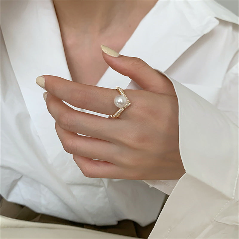 Zircon Flower Rings Adjustable Crystal Ring Women Wedding Bands Finger  Accessory | eBay