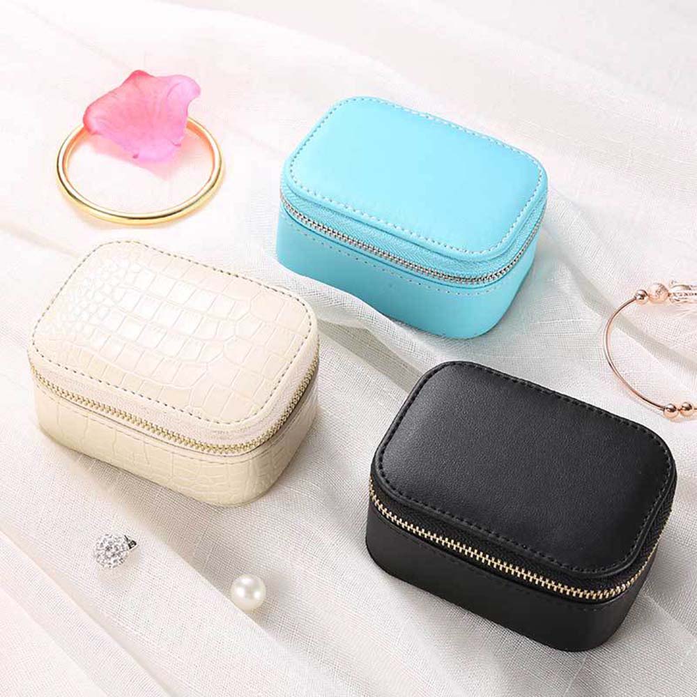 Mini Jewelry Travel Case,Small Travel Jewelry Organizer, Portable Jewelry  Box Travel Mini Storage Organizer Portable Display Storage Box For Rings  Earrings Necklaces Gifts 