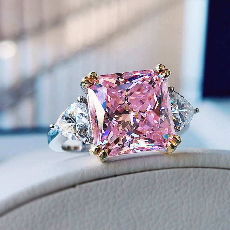 One in a Trillion | 14k Gold Pink Diamond Engagement Ring | Chupi